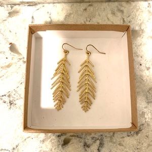 COPY - Gold color dangle earrings